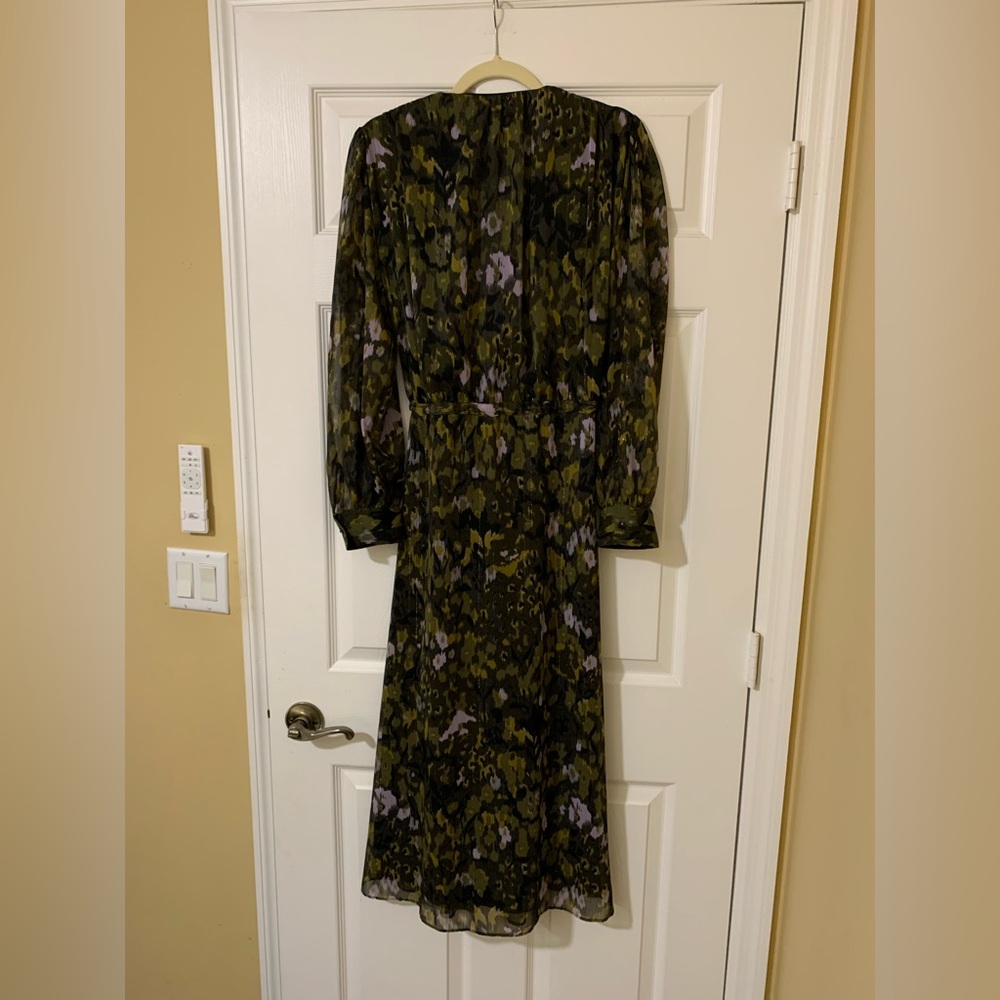 ZARA Sheer Floral Midi Dress, XL Romantic Cottagecore Dark Academia Soft Grunge - Picture 6 of 7